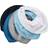 Pippi Baby Bandana Bib 5-pack Light Dusty Blue