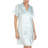 Camille Luxurious Knee Length Satin Nightshirt - Mint Green
