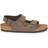Birkenstock Milano Birkibuc With An Ankle Strap - Mocha