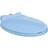 vidaXL Toiletbril Soft-Close Ovaal Blauw