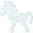 Hama Beads Midi Pearl Plate Pony 381421