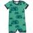 Fred's World Farming Summer Romper with Tractor Print - Green (1583035600-018602201)