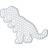 Hama Beads Midi Pearl Plate Dinosaur 381422