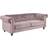 Living Home Charlietown Velvet Sofa 219cm 3 personers