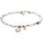 Fossil Howlite Bracelet - Rose Gold/White/Transparent