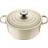 Le Creuset Creme Signature Round med låg 22cm