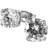 Astrid & Agnes Ida Large Earrings - Silver/Transparent