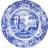 Spode Blue Italian Flad tallerken 27cm 4stk