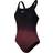 Speedo Hexagonal Medalist Swimsuit - Black/Red