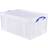 Really Useful Boxes Plastic Clear Storage Box 64L