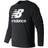 New Balance Essentials Stacked Logo Crew Sweatshirt - Black