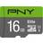 PNY Elite microSDHC Class 10 UHS-I U1 85MB/s 16GB +SD adapter