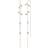 Sif Jakobs Princess Chain Earrings - Silver/Multicolour