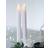 Sirius Sara Tall Wave LED Candle 25cm 2pcs