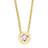 Blomdahl Grand Bezel Necklace - Gold/Transparent