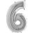 Grabo Foil Ballon Number 6 Mini Silver