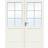 Swedoor Compact SP6 Double Door Innerdörr Klarglas S 0502-Y (70x200cm)