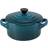 Le Creuset Deep Teal Stoneware Round med låg 10cm