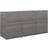vidaXL Triple Wheelie Bin Shed (Byggnadsarea )