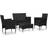 vidaXL 45813 Loungeset, Bord inkl. 2 Stolar & 2 Soffor