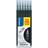Pilot Frixion Ball Medium Tip 0.7mm Refill Black 6pcs