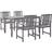 vidaXL 45940 Matgrupp, 1 Bord inkl. 4 Stolar
