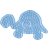 Hama Beads Maxi Pearl Plate Turtle