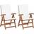 vidaXL 48983 2-pack Reclining Chair, Garden Dining Chair