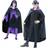 Widmann Child Black Cape with Purple Collar
