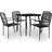 vidaXL 48569 Patio Dining Set, 1 Table incl. 4 Chairs