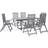 vidaXL 47278 Patio Dining Set, 1 Table incl. 6 Chairs