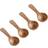 Muubs Teak Salt Spoon Spoon 6cm 4pcs