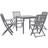 vidaXL 278925 Matgrupp, 1 Bord inkl. 4 Stolar