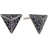 Sif Jakobs Pecetto Piccolo Earrings - Silver/Black