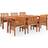 vidaXL 278905 Matgrupp, 1 Bord inkl. 6 Stolar
