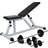 vidaXL Exercise Bench Set with Barbell & Dumbbells 30.5 kg