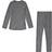 Reima Kinsei Kid's Wool Base Layer Set - Melange Grey (536446-9400)