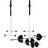 vidaXL Squat Stand with Barbell & Dumbbells Set 30.5kg