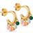 ENAMEL Copenhagen Dreamy Earrings - Gold/Rainbow
