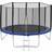 tectake Garfunky Trampoline 396cm + Safety Net + Ladder