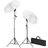 vidaXL Studio Lamp set including Stands and Umbrellas