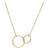Pernille Corydon Double Plain Necklace - Gold
