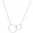 Pernille Corydon Double Plain Necklace - Silver