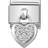 Nomination Composable Classic Link Heart Charm - Silver/Transparent