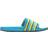 adidas Adilette Premium - Light Aqua/Bright Yellow/Purple