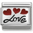 Nomination Composable Classic Link Love in Italics Charm - Silver/Red