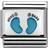 Nomination Composable Classic Link Footprints Charm - Silver/Light Blue