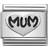 Nomination Composable Classic Link Mum Heart Charm - Silver/Black