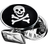 Skultuna Skull & Bones Cufflinks - Silver/Black