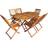vidaXL 44057 Matgrupp, 1 Bord inkl. 6 Stolar